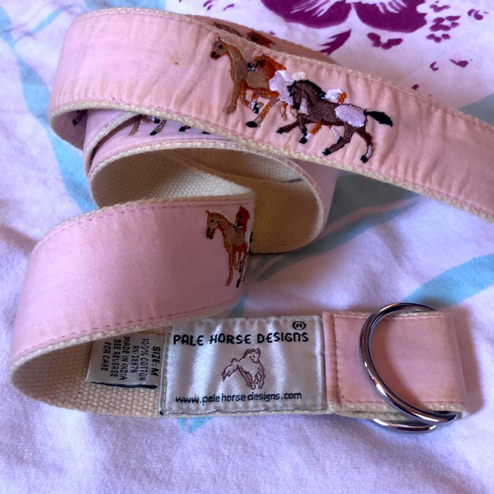Pale Horse Designs cotton embroidered horses belt